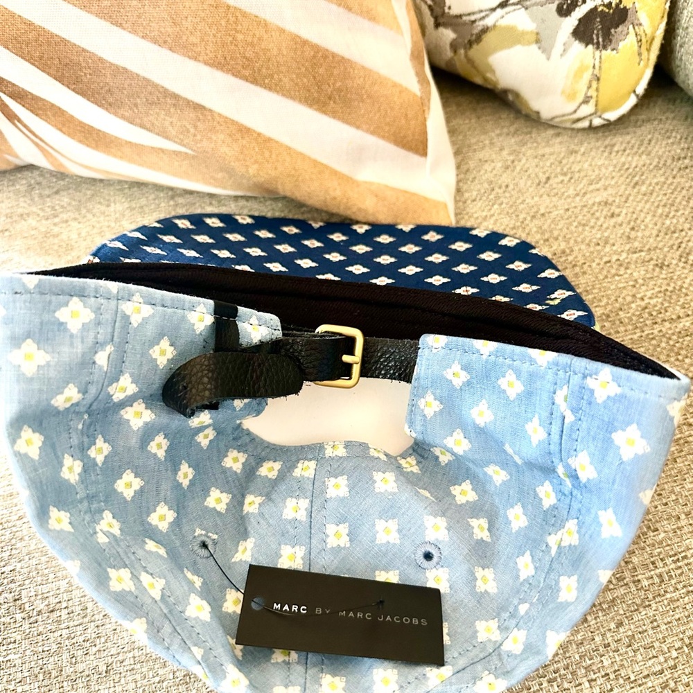 Marc Jacobs Designer Light Blue Indigo Cap NWT. $98 MSRP - Picture 11 of 16